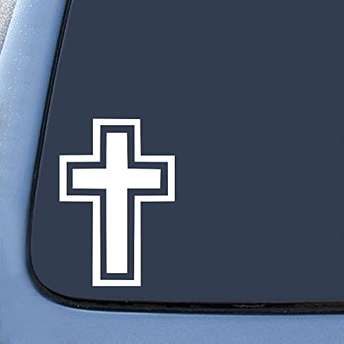 Christian Cross Sticker Decal Notebook Car Laptop 4