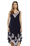 Riviera Sun Dresses for Women, Navy / White, Medium