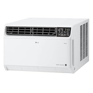 LG 14,000 BTU DUAL Inverter Smart Window Air Conditioner, 115V, Cools 700 Sq. Ft. for Bedroom, Living Room, Apartment, Quiet Operation, ENERGY STAR, works with LG ThinQ, Amazon Alexa and Hey Google