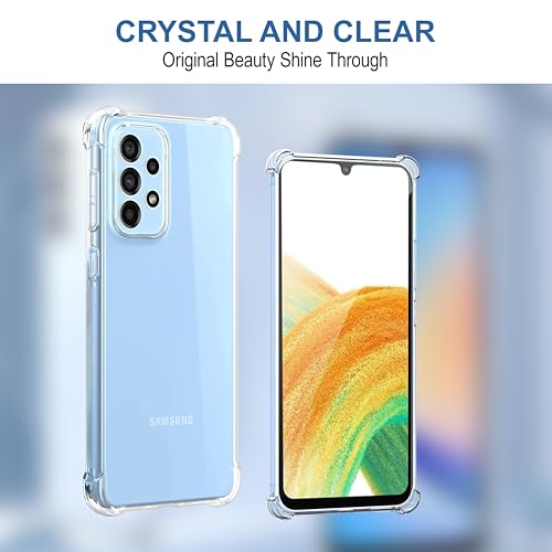Image of CEDO Samsung Galaxy A13 (4G) / A23 (4G) / A32 (5G) / M32 (5G) Bumper Case | Soft Jel Flexible Thin Full Protection Shock Proof Clear TPU Back Case Cover for Samsung Galaxy A13 (Transparent)