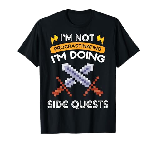 No estoy postergando Estoy haciendo misiones secundarias Juegos de rol Camiseta