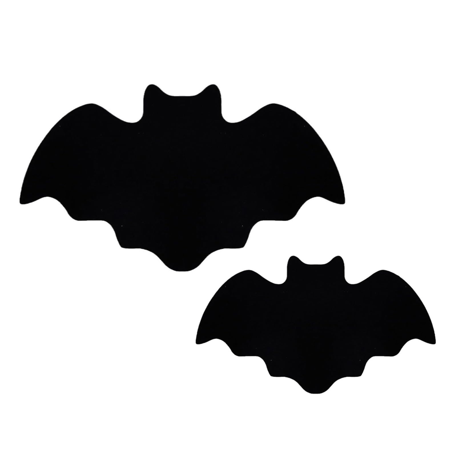 Mokylor Halloween Bat Coasters and Placemats Set of 6, Happy Halloween Black Gothic Place Mats Washable Halloween Table Mat for Halloween Party Decorations Kitchen Dining Table