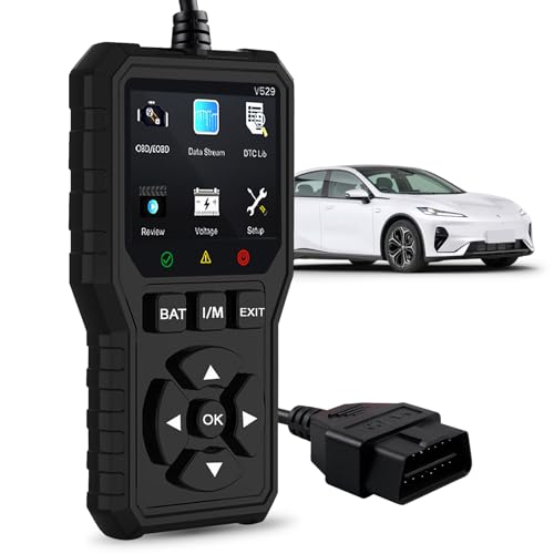 Outil de diagnostic OBD2, Outil de diagnostic Auto, Outil de diagnostic Auto avec OBDII Fonctions complètes Lecteur de code d'erreur moteur Outils de diagnostic Véhicule DTC Code Reader, 10 langues