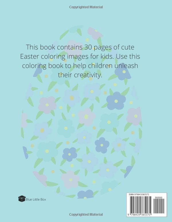 Happy Easter Coloring Book for Kids Ages 4-8: Cute Easter Coloring Activities for Kids image 3