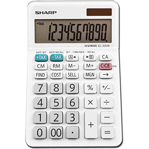 Sharp El330Wb El-330Wb Desktop Calculator, 10-Digit Lcd (Shrel330Wb) #TOP18