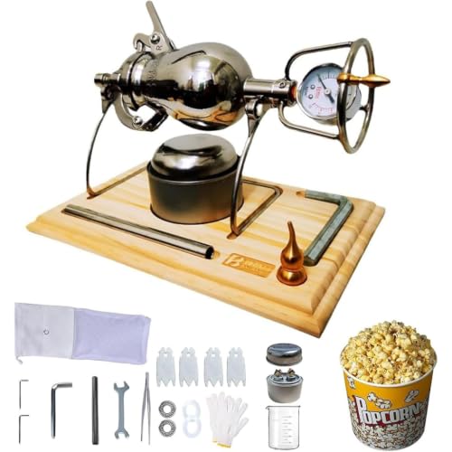 Image of Popcorn Pan, Heavy Duty 304 Steel Pot with Pressure Gauge (260ml)