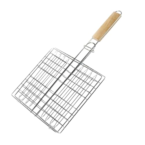 BESPORTBLE Bbq Fish Grill Basket Grilled Fish Tool Sturdy Stainless Steel for Outdoor Cooking