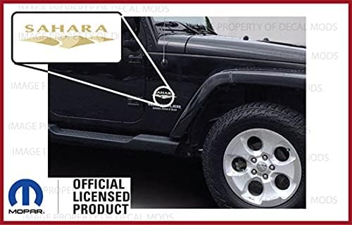 Miniatura 3 de Decal Mods Sahara Dunes - Calcomanías laterales para guardabarros para Jeep Wrangler Sahara Edition JK (2007-2018) (juego de 2) FJ4E4