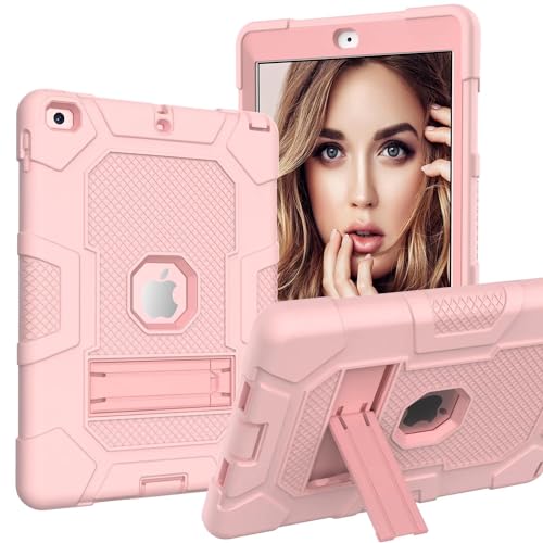 Coque iPad 10.2 2021 2020 2019 antichoc rose robuste WESB3 gen 7 8 9