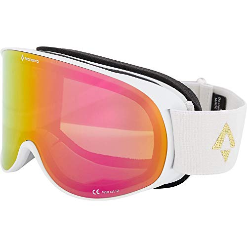 Gafas de esquí TECNOPRO Safine M Revo con lente de alta definición blanca para mujer