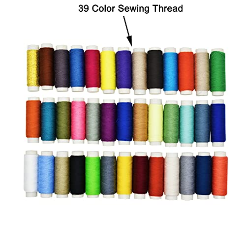 image for Maydahui Sewing Thread Assorted Spools 39 Color Kit for Sewing Machine