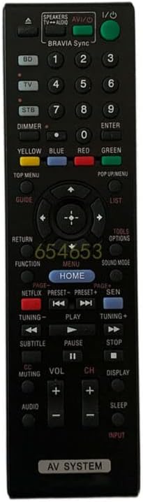 Replacement Remote Control Work for TV/Audio/Projector for Sony RM-ADL029 BDV-IT1000ES HCD-IT1000ES AV Receiver