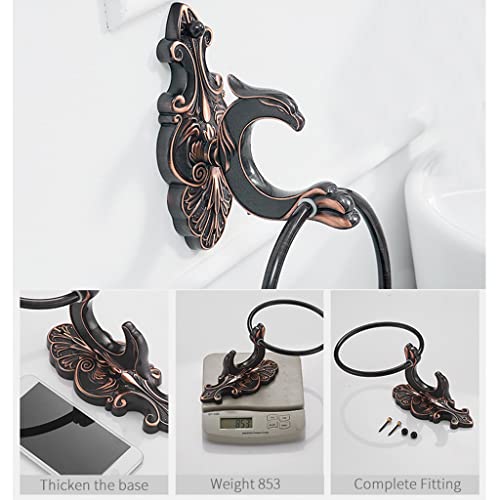 Serviette murale en laiton et support de rangement pour salle de bain - 7