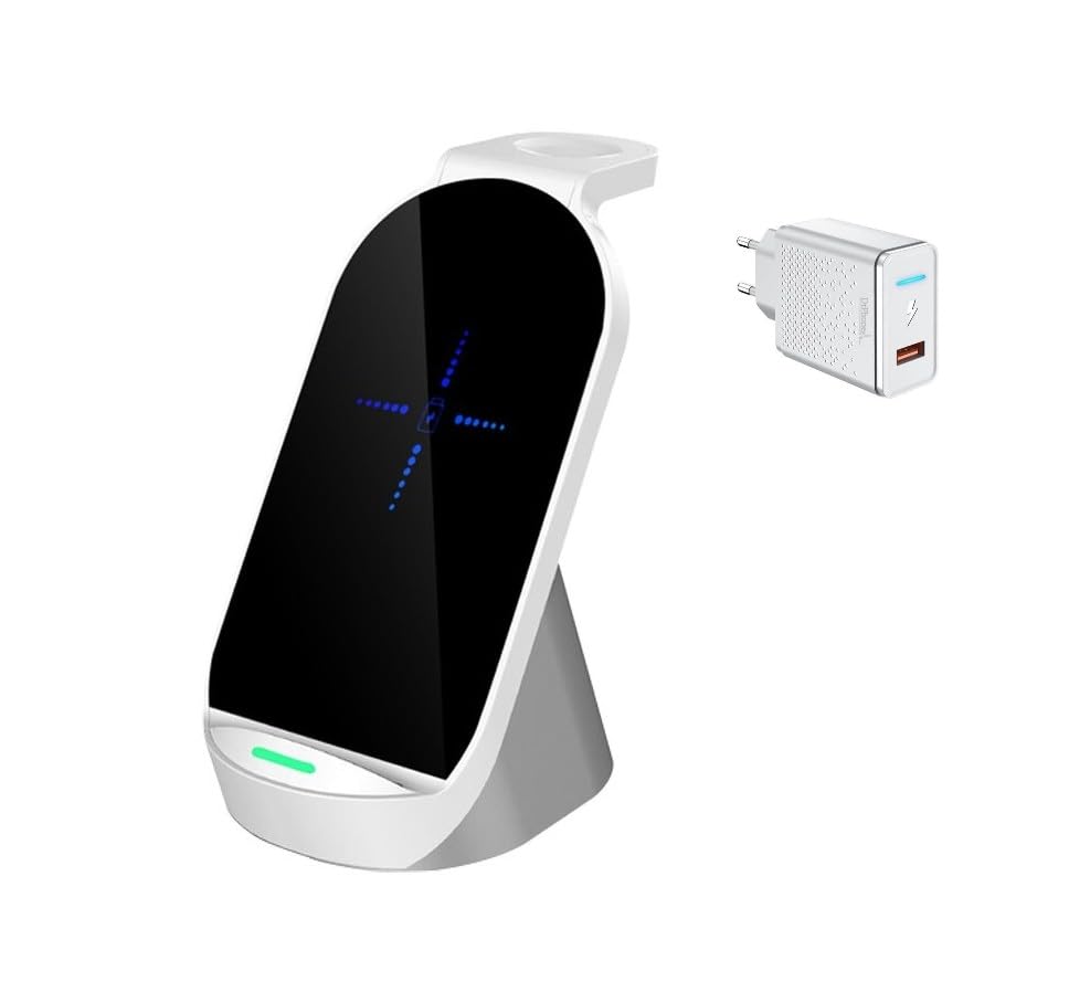 Chargeur sans fil 3 en 1 DrPhone QW2 pour éliminer les câbles Apple Watch