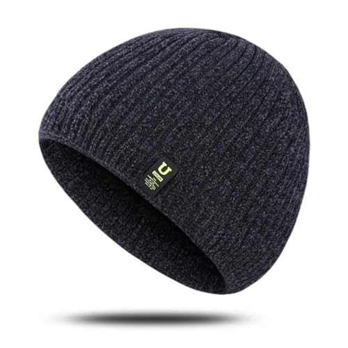 Bonnet tricoté doux pour hommes avec manchette extensible premium - 5