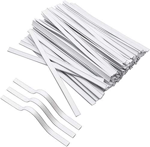 Fvanor Pe Bendable Bridge Wire Flexible Twist Ties Bridge Wire 100X5Mm Dual Core White (30Pcs) #TOP6