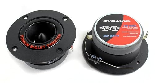 Pyramid Tw18Bk 3.25" 300W Pro Horn Car Audio Speaker Titanium Tweeter (Renewed) #TOP3