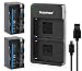 Produktbild 2X Blumax Akku NP-F750 / NP-F550 4400mAh + Slim Dual Ladegerät | kompatibel mit Sony NP-F970 NP-F960 NP-F990 für Blitzgeräte Videoleuchten Fieldmonitore