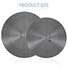 Set of 2 Heat Diffuser for Gas Stove, 9.5'' & 11'' Gas Stove Diffuser Plate, Stove Heat Diffuser Provides Uniform Distribution of Heat, Round Fast Defrosting Tray, Protects Pot Cookware Accessories #1
