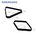 GSE Games & Sports Expert Black Plastic Billiard 8-Ball Triangle Racks or 9-Ball Diamond Pool Ball Racks Fit Standard 2-1/4