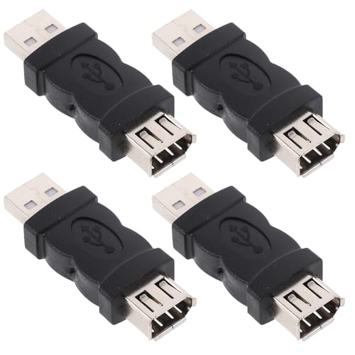 Mikinona 4pcs USB Pin Converter Adapter Female to Male for Digital Cameras Printers Scanners Plug and Play Compact Lightweight Connector