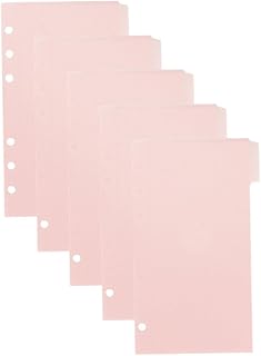 TEHAUX 1 Conjunto De Clipes Para Fichário Blocos De Notas Folhas Soltas Bloco De Notas Bolso Para Notebook Cartão De Visita Recarga De Bolso Folhas Soltas Sacos De Armazenamento