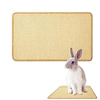 OHREN 1 Kratzmatte für Kaninchen, natürliches Krallen- und Zahnpflege, Kaninchen-Matten für Käfige, Kauspielzeug, Haustierkäfig Bettwäsche zum Beißen, Schlafen, Nisten