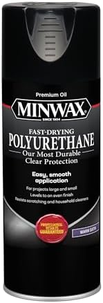 Minwax 33060000 Fast-Drying Polyurethane Aerosol, 11.5 ounce, Satin