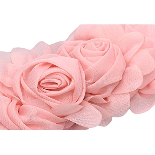 Women Lace Rose Flower Stretchy Elastic Waist Belt Dress Corset Waistband2