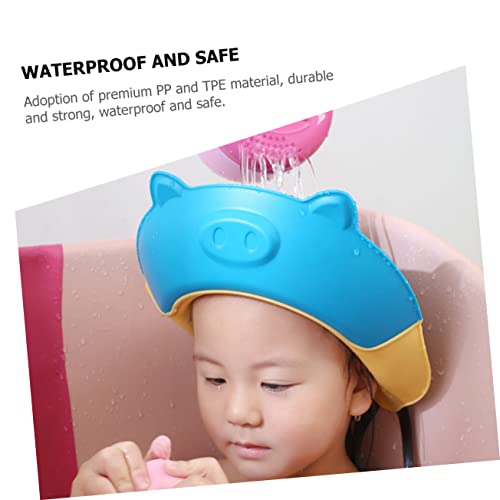 CIMAXIC Touca Shampoo Chapéu Lavagem Cabelo Chapéu Banho À Prova D'Água Acessório Banho Bebê Acessó