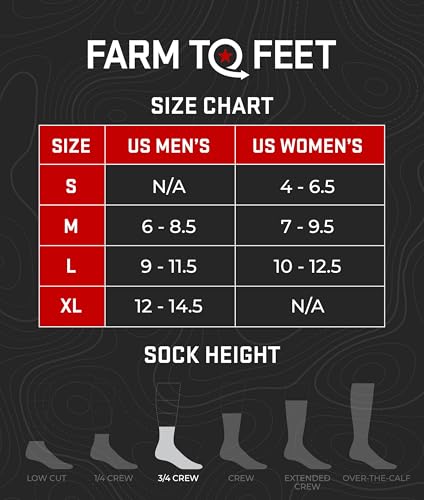 Farm to Feet St. Louis Full Cushion 3/4 Crew Merino Wool Socks4
