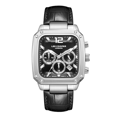 Imagen de Lee Cooper Hombre Analógico Cuarzo Reloj con Correa de Cuero LC08184