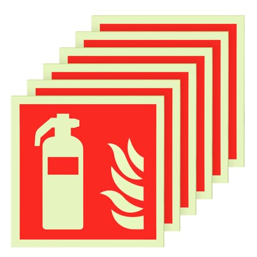 Szaboviktoria 6 Stück PVC Feuerlöscher Schild 15 x 15 cm, Piktogramm Feuerlöscher, Brandschutztür Aufkleber, Feuerlöscher Aufkleber, Für Haus Büro Baustelle Und Auto Szaboviktoria 6 Stück PVC Feuerlöscher Schild 15 x 15 cm, Piktogramm Feuerlöscher, Brandschutztür Aufkleber, Feuerlöscher Aufkleber, Für Haus Büro Baustelle Und Auto