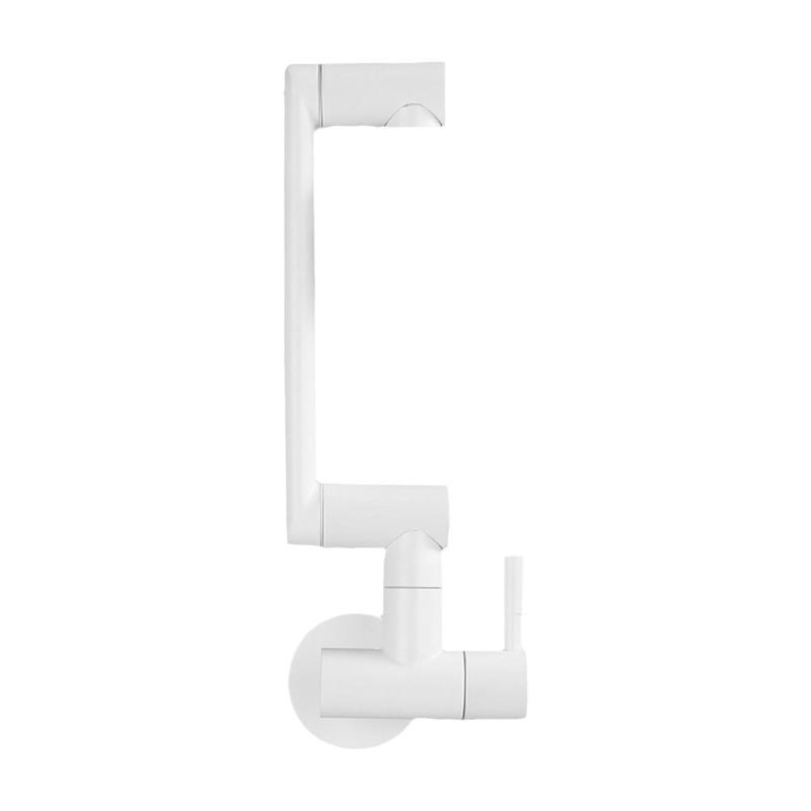 Wall Mounted Sink Faucet Rotatable Foldable Tap Utility Laundry Kitchen White Corner 1-Mode-picture-12