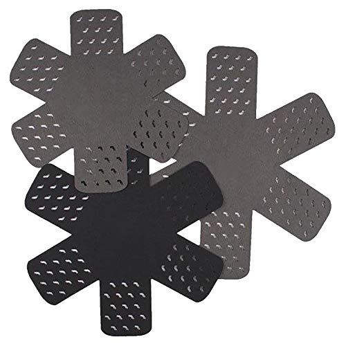 Haohon Protectores de sartenes Tamaño y ollas 3 Divisores Diferentes y Juego 3 Almohadilla...