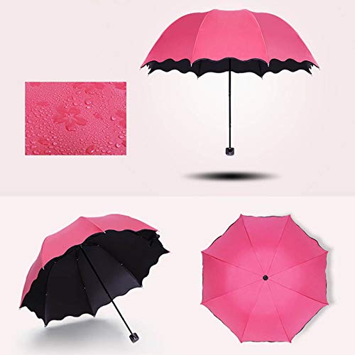 Symboat 折りたたみ傘 UVカット晴雨兼用 防風 日傘 花柄模様 レインサンパラソル 軽量 梅雨対策 可愛い 持ちやすく携帯便利 プレゼント ギフト