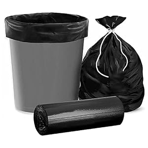 Kuber Industries 30 Biodegradable Garbage Bags Small|Plastic Dustbin Bags|Trash Bags For Kitchen, Office, Warehouse, Pantry or Washroom 5 LTR (Black)