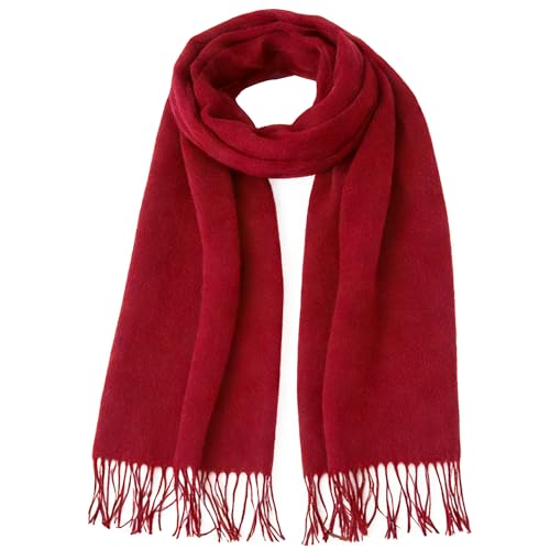 CLeemuziN Large Fashion Scarf Wraps for Women Ladies Soft Warm Winter Solid Shawl Scarves Plus Spring Wraps Scarf 30x75in