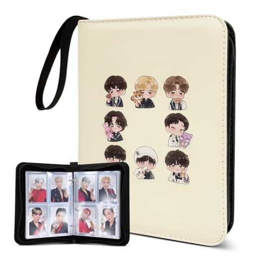 Cute Photocard Binder 400 Pockets Photocard Holder Book with Sleeves Photo Album for Lomo Cards