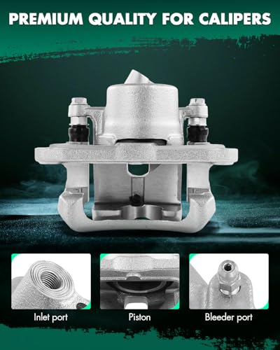 Image of SCITOO 19B2688 Front Left Disc Brake Caliper With Bracket Compatible For Toyota For RAV4 2001-2005,(Sport Utility) Front Driver Brake Caliper