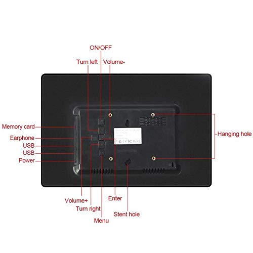 Cadre photo numérique 12 pouces écran IPS le cadeau idéal avec télécommande - 7