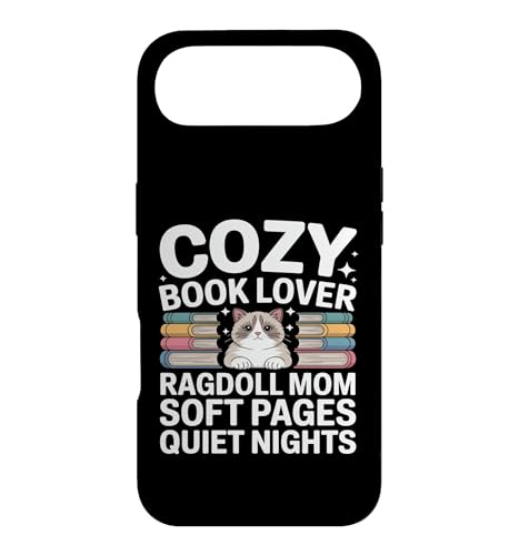 Cozy Book Lover Ragdoll Mom �\�t�g�y�[�W �Â��Ȗ� �X�}�z�P�[�X iPhone Air �p