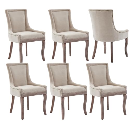 MZDOO High Back Fabric Dining Chair
