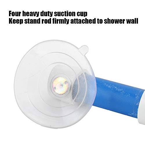 Image of Pssopp Bird Parrot Stand, Suction Cup Bird Shower Perches for Budgies, Cockatiel, Plastic + Frosted Coating