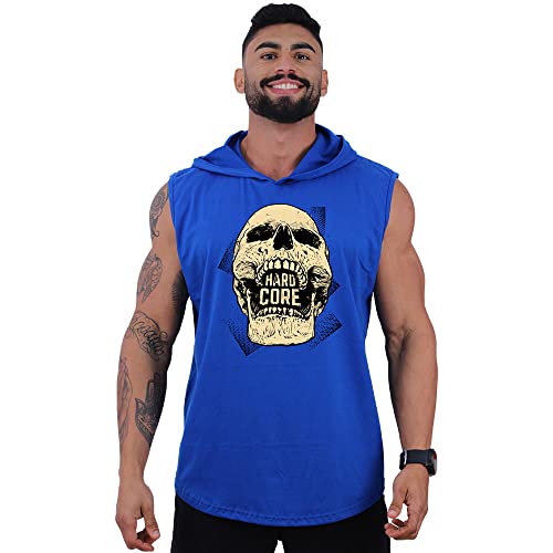 Kit 4 Regatas Machão Com Touca Longline Masculina MXD Conceito Cores Lisas Academia Treino Musculaçã