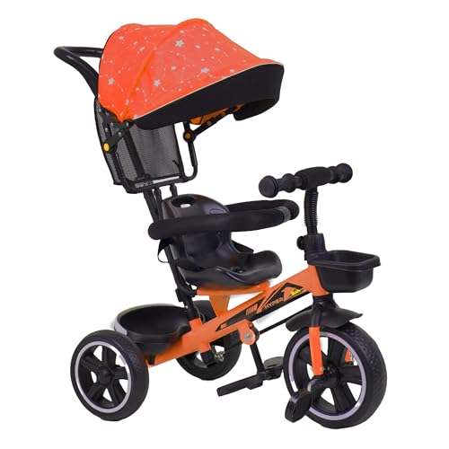 Image of Luusa TFT Hyper 500 PRO Canopy /Plug N Play Trike /Baby Tricycle with Parental Control for 12 Months to 48 Months Boys /Girls /Carrying Capacity Upto 30kgs Proudly Made in India