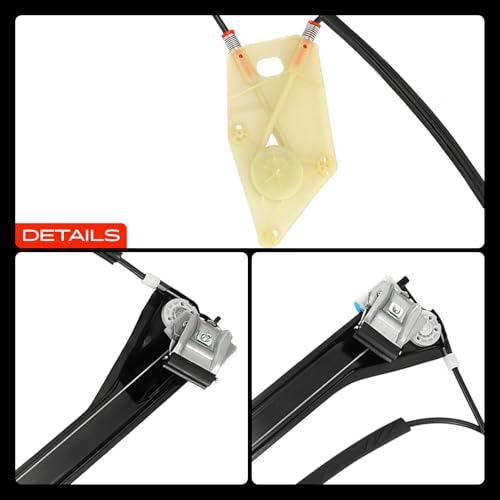 Frankberg Elektrisch Fensterheber Ohne Motor 2/3-Türer Vorne Links Kompatibel mit Polo 6R 6C Polo Van 6R 2009-2020 6R3837461A