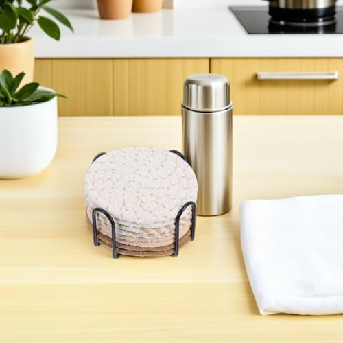 Dessous de verre absorbant Didiseaon avec support pour tasses et verres