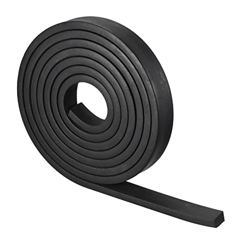 sourcing map EPDM Goma Espuma Lámina Tiras, Neopreno Láminas Rollos 10mm(T) x20mm(W) x3000(L), Bricolaje Goma Junta, Sellado Acolchado, Reducción Vibración Estera