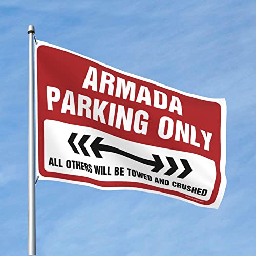 Drapeau Armada Parking Only idée cadeau pour décoration de chambre d'ado
